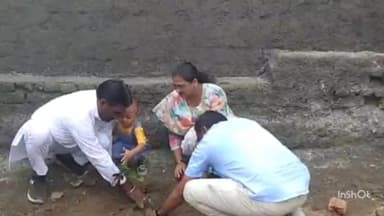 भीकनगांव: एक पौधा अपनी मां के नाम कार्यक्रम के तहत भीकनगांव नगर के सभी विभागों में किया गया पौधारोपण