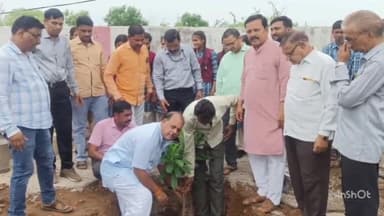 भीकनगांव: बमनाला सीएम राइज स्कूल परिसर में विभिन्न प्रजातियों के पौधे रोपे गए