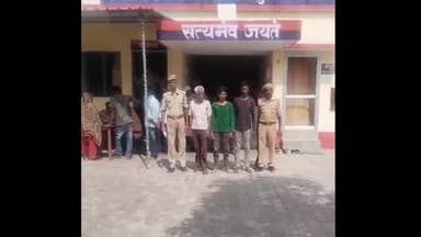 लखीमपुर: शारदा नगर थाना पुलिस ने शांति भंग करने के मामले में तीन आरोपियों को अटकोहना गांव से किया गिरफ्तार