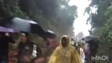 ಶಿವಮೊಗ್ಗ: ಸಮಗೋಡು ಗ್ರಾಮದ ಬಳಿ ಗುಡ್ಡ ಕುಸಿತ