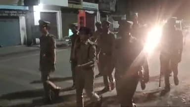 करछना: आगामी मोहर्रम तथा श्रावण मास के मद्देनजर डीसीपी यमुनानगर द्वारा पुलिस बल के साथ करछना क्षेत्र में किया गया भ्रमण