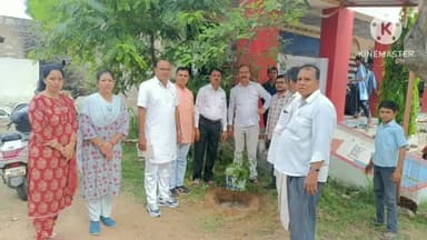 जालौर: जालौर राजकीय विद्यालय रेवत में पौधारोपण कर दिया पर्यावरण का संदेश
