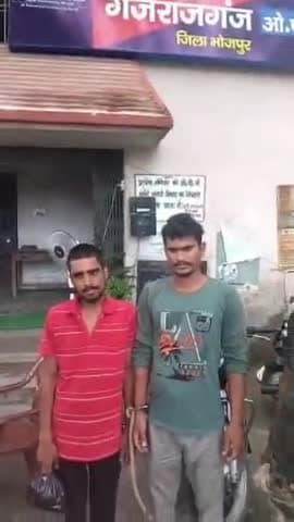 उदवंत नगर: गजराजगंज ओपी क्षेत्र से बाइक पर लदा  60 लीटर देशी शराब के साथ दो युवकों को पुलिस ने धर दबोचा