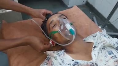 रामपुर: थाना शाहाबाद क्षेत्र के मतवाली के पास सड़क पर गड्ढा  आने से मोटरसाइकिल अनियंत्रित होकर गिरी एक व्यक्ति हुआ घायल