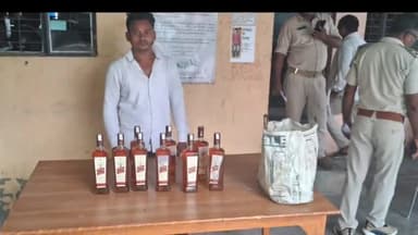 कोचस: 9 बोतल अंग्रेजी शराब के साथ पुलिस ने कुछिला गांव से एक शराब कारेबारी को पुलिस ने किया गिरफ्तार, भेजा जेल