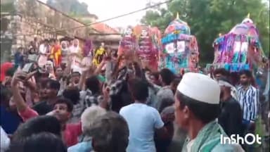 त्योंदा: त्योंदा के ग्राम रसूलपुर में मोहर्रम के अवसर पर बड़ी धूमधाम से ताजिया निकल गए