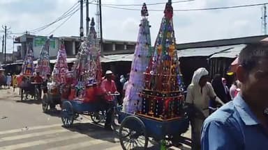 बिसवां: रेउसा क्षेत्र में मोहर्रम के त्योहार पर दिनभर बंद रखी गई विद्युत आपूर्ति, ताजिए कर्बला में कराए गए सुपुर्दे खाक