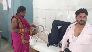 पूरनपुर: खमरिया पट्टी तिराहे पर पुलिसकर्मी की कार से बाइक सवार तीन लोग हुए घायल