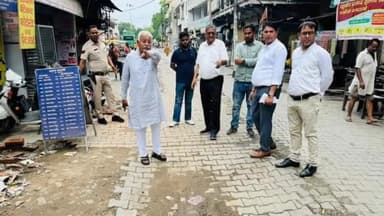 जगाधरी: वार्ड नंबर 15 में छोटी लाइन के पास चल रहे विकास कार्यों का यमुनानगर विधायक ने किया औचक निरीक्षण