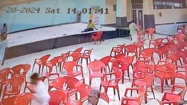 चूरू: भाजपा कार्यसमिति की मीटिंग से चोरी हुआ हेलमेट, सीसीटीवी फुटेज में दिखाई दिया संदिग्ध