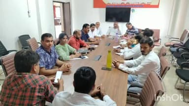 चित्तौड़गढ़: BJP कार्यालय में पदाधिकारियो की बैठक में रविवार को होने वाली जिला वृहद कार्य समिति की बैठक की तैयारियों को अंतिम रूप