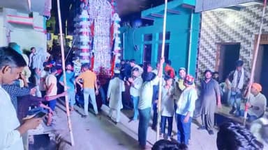 सभी मुस्लिम समाज ने अम्बाह में निकले ताजिया हिंदूवी शामिल रही #महेंद्र//@ambah//#morena//#khan