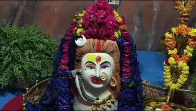 शाजापुर: बस स्टैंड के समीप मंगलनाथ मंदिर में भगवान मंगलनाथ का भात से किया गया मनोहारी शृंगार