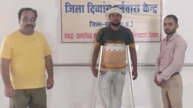 पन्ना: दिव्यांग को वैशाखी का किया गया वितरण जनसंपर्क कार्यालय पन्ना ने दी जानकारी