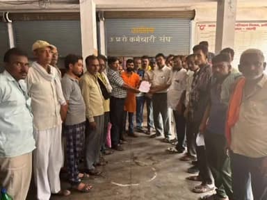 हमीरपुर: मुख्यालय में रोडवेज कर्मचारी संघ कार्यालय में भारतीय मजदूर संघ का स्थापना दिवस मनाकर 22 सूत्री मांग पत्र डीएम को सौंपा