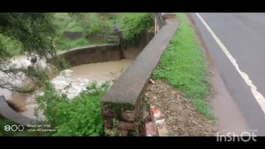 शाहनगर: सलेहा से देवेन्द्रनगर रोड बछरवार ग्राम के पास में बोरी पुल‌ के खस्ता हाल सैकाडो साल पूरना पुल पहुंचा छति की इस्थित में