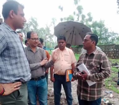 राजनांदगांव: शहर के स्टेशन पारा अंडर ब्रिज के कार्य का कलेक्टर ने किया निरीक्षण, अधिकारी कर्मचारी रहे मौजूद