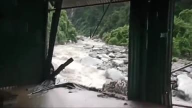 राजगढ़ी: जानकीचट्टी क्षेत्र में अतिवृष्टि से भारी नुकसान, 3 खच्चर और 1 मोटरसाइकिल बही