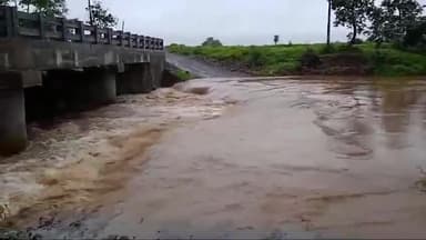 शाजापुर: जिले में तेज़ बारिश के चलते कई पुलिया व रपटे हुए जलमग्न, शाजापुर शहर के मध्य से गुजरने वाली चीलर नदी का बढ़ा जलस्तर