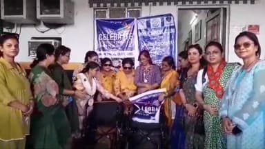 मुशहरी: इनर व्हील क्लब मुजफ्फरपुर इनर व्हील क्लब मैत्री ने  संयुक्त रूप से रेलवे स्टेशन पर दो व्हीलचेयर किया डोनेट