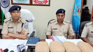 कांके: रांची के रातु थाना क्षेत्र स्थित गोकुल नगर से गांजा के साथ दो आरोपी गिरफ्तार