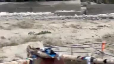 भटवाड़ी: गंगोत्री धाम में फिर बढा गंगा भागीरथी का जलस्तर, घाटों को कराया गया खाली