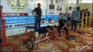 चित्तौड़गढ़: सांवरिया जी विश्रांति गृह में आयोजित नेशनल पावरलिफ्टिंग चैंपियनशिप में 6 राज्यों के खिलाड़ियों ने दिखाया दमखम