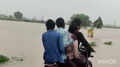 रैपुरा: तहसील क्षेत्र के कई ग्राम हुए जलमग्न; आवागमन अवरुद्ध होने से कई गांवों का संपर्क टूटा, लोगों को हो रही परेशानी