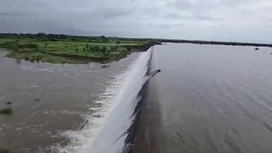 सुनेल: भारी बारिश के कारण रोशनबाड़ी बांध हुआ लबालब, चली एक फीट पानी की चादर