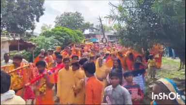 ग्यारसपुर: ग्यारसपुर मे कावड़ यात्रा का जगह-जगह किया गया भव्य स्वागत