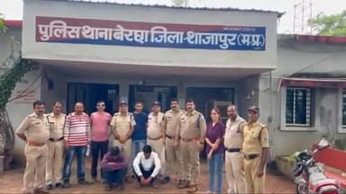 शाजापुर: बेरछा थाना पुलिस ने पकड़े इनामी दो बदमाश