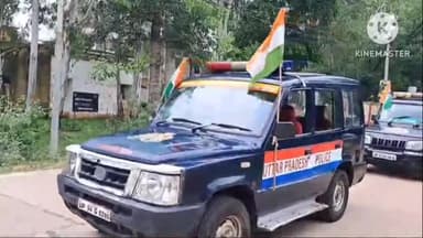 पाली: हर घर तिरंगा जागरूकता अभियान के तहत पाली पुलिस ने कस्बे में स्कूली बच्चों एवं स्थानीय लोगों के साथ निकाली तिरंगा यात्रा