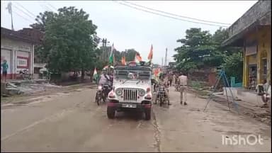 मांगरौल: मेला ग्राउंड से निकली तिरंगा वाहन रैली उपखंड अधिकारी व थानाधिकारी रहे मौजूद