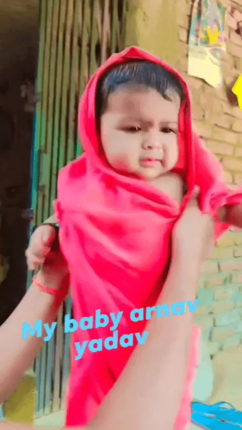 @aaj baby ko nye dress me  #arnav babu khub masti karte huve