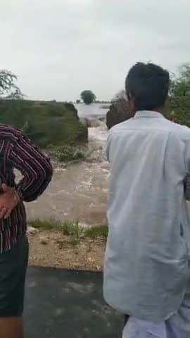 chouru me बाढ़ के हालात रामसागर बंद टूट गया बैंक्यासागर और कचोलिया सागर के  टूटने के आसार
