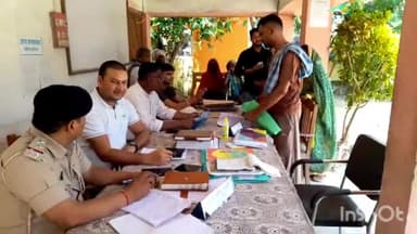 नावकोठी: नावकोठी थाना परिसर में भूमि विवाद के निपटारे को लेकर जनता दरबार का किया गया आयोजन