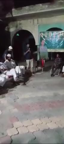 मजदूर बेरोजगार एकता मंच की मीटिंग में बोलते हुए जिला प्रवक्ता