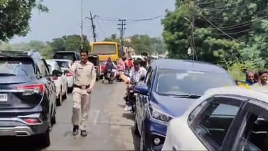 शाजापुर: शाजापुर में मोटरसाइकिल टकराने के बाद हुआ विवाद, एबी रोड पर लगा लंबा जमा