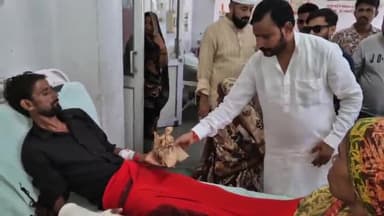 रामपुर: जिला अस्पताल पहुंचकर भाजपा नेता विक्की राज के नेतृत्व में कार्यकर्ताओं ने मुरादाबाद के मंडलायुक्त आंजनेय कुमार सिंह की य