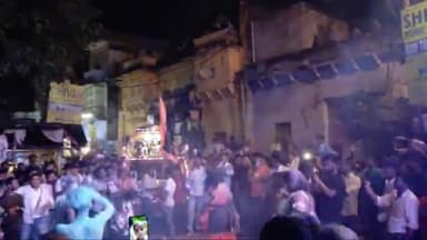 बूंदी: शहर के बाल चंद पाड़ा क्षेत्र से कजली तीज महोत्सव का हुआ आगाज तीज माता की सवारी को देखने  उमड़े लोग