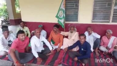 जलेसर: तहसील जलेसर परिसर में भाकियू भानू के नेतृत्व में अपनी मांगों को लेकर किसानों ने दिया धरना