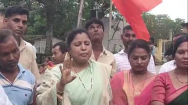 पांकी: पाकी में भारतीय जनता पार्टी के लोगों ने मुख्यमंत्री हेमंत सोरेन का किया पुतला दहन