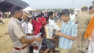 बाप: फलोदी पुलिस ने रामदेवरा जा रहे पैदल यात्रियों के लगाए रिफलेक्टर