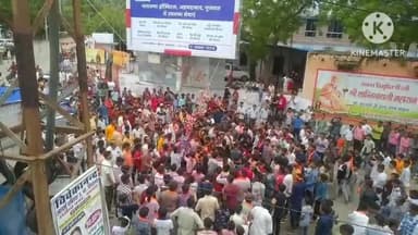 जालौर: सनातन धर्म सेवा समिति के तत्वाधान में शहर के बाबा रामदेव मंदिर से निकाली गई भगवान श्रीकृष्ण की शोभायात्रा