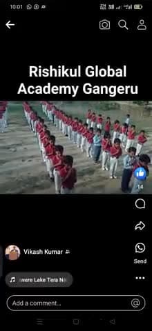 ऋषिकुल ग्लोबल एकेडमी गंगेरू शामली में सुबह प्रार्थना स्थल का दृश्य