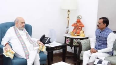 पवई: नई दिल्ली पहुंचे पन्ना के क्षेत्रीय खजुराहो सांसद विष्णु दत्त शर्मा गृह एवं सहकारिता मंत्री अमित शाह से की मुलाकात