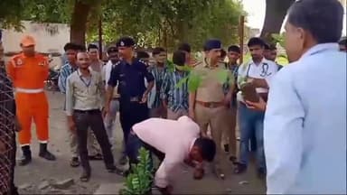 पवई: सिमरिया तहसील में एनडीआरएफ की टीम ने आपदा बचाव हेतू प्रशिक्षण दिया