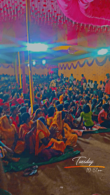 कुटीपिसी में हो रहे गणेश पूजा की आज चौथे दिन में हुवा पूरा कुटिपिसी भक्तिमय दिल्लीसे चल कर आई हुई कथा वाचक  के साथ