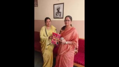 पांकी: केंद्रीय मंत्री से मिली पाकी के पूर्व जिला परिषद सदस्य भारतीय जनता पार्टी महिला मोर्चा की कोषाध्यक्ष लवली गुप्ता