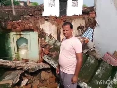 बल्देवगढ़: ग्राम पंचायत कैलपुरा में अधिक बारिश के कारण एक व्यक्ति का मकान हुआ क्षतिग्रस्त पीड़ित ने शासन से की मुआवजा की मांग